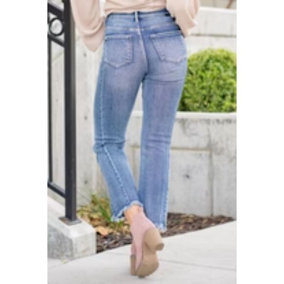 NWT...Risen Los Angeles High Rise Jeans with Flare Legs 2XL - Picture 2 of 16